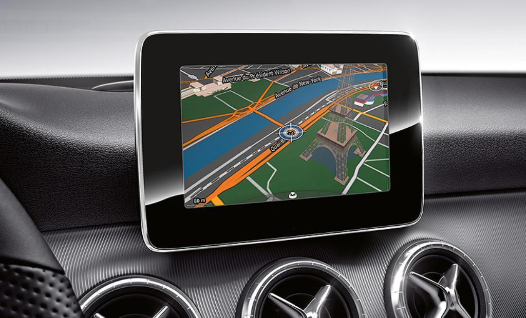 Mercedes Garmin Map Pilot scherm